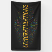 Gefeliciteerd Vaandel Spandoek (Verticaal)