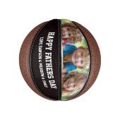 Gefeliciteerd Vader Fotocollage Personaliseer Basketbal (Verticaal)