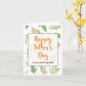 Gefeliciteerd Vaderdag aan mijn geweldige vader we Kaart (Gele Bloem)