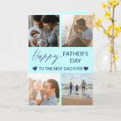 Gefeliciteerd Vaderdag Fotocollage Beste Papa Kaar Kaart (Gele Bloem)