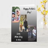 Gefeliciteerd Vaderdag | Fotosjabloon Kaart (Gele Bloem)