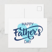Gefeliciteerd Vaderdag Kaart (Voorkant / Achterkant)