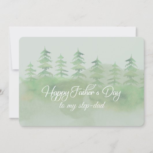 Gefeliciteerd Vaderdag Stiefvader Kaart (Voorkant)