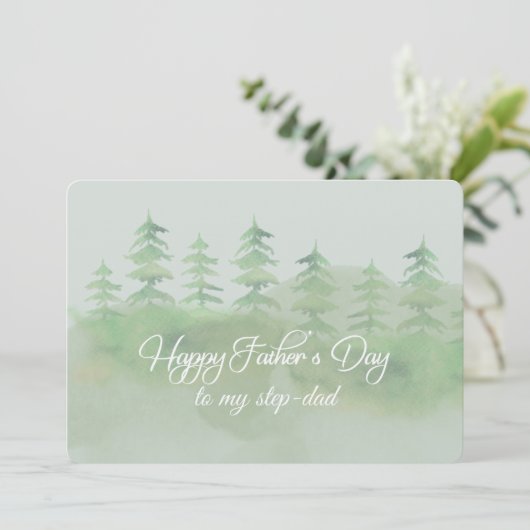 Gefeliciteerd Vaderdag Stiefvader Kaart (Staand voorkant)