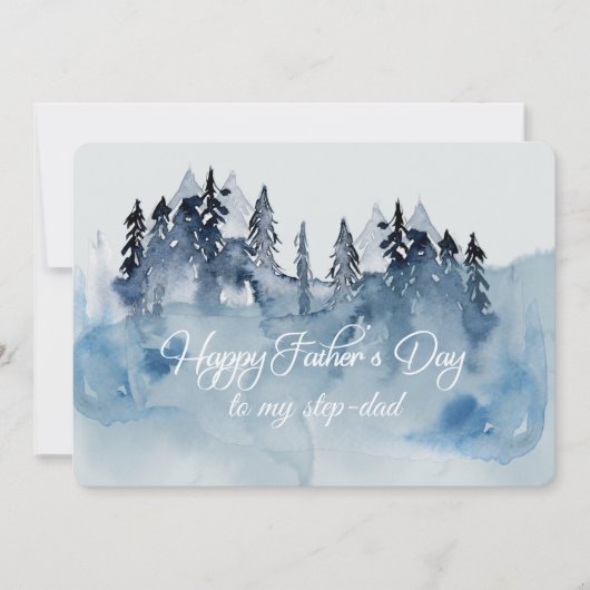 Gefeliciteerd Vaderdag Stiefvader Kaart (Voorkant)