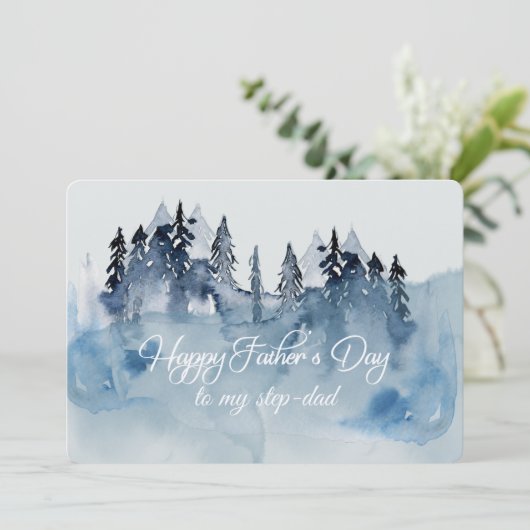 Gefeliciteerd Vaderdag Stiefvader Kaart (Staand voorkant)