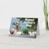 Gefeliciteerd Vaderdag Stier Eland Foto Sjabloon K (Voorkant)