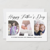 Gefeliciteerd Vaderdag | Vaderdag foto Feestdagenkaart (Voorkant)