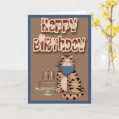 Gefeliciteerd Van De Kat Kaart (Gele Bloem)