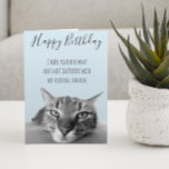 Gefeliciteerd van grappige kat humor kaart<br><div class="desc">Dit ontwerp is gemaakt met digitale kunst. Het kan worden gepersonaliseerd in het voorziene gebied of aangepast door de optie "klik om verder aan te passen" te kiezen en de naam, initialen of woorden te wijzigen. U kunt ook de tekstkleur en -stijl wijzigen of de tekst verwijderen voor een ontwerp...</div>