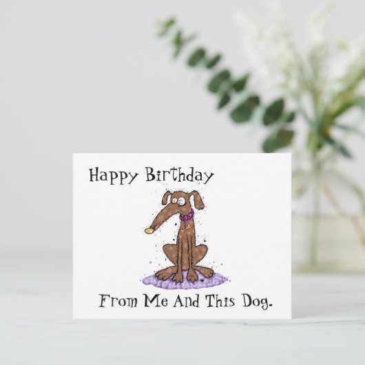 Gefeliciteerd van mij briefkaart (Staand voorkant)