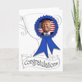 Gefeliciteerd van Trump Kaart