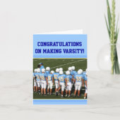 Gefeliciteerd Varsity Football wenskaart Kaart (Voorkant)