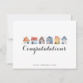 Gefeliciteerd Vastgoed Nieuwe Huiseigenaar Briefkaart