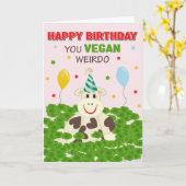 Gefeliciteerd Vegan Rare Vogel Kaart (Gele Bloem)