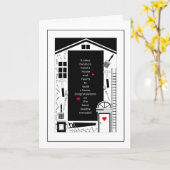 Gefeliciteerd - verbouwing woning kaart (Gele Bloem)