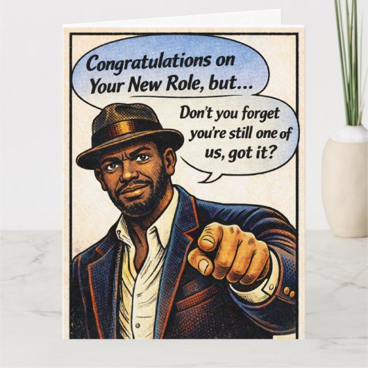 Gefeliciteerd! Vergeet ons niet! Bedankkaart (Voorkant)