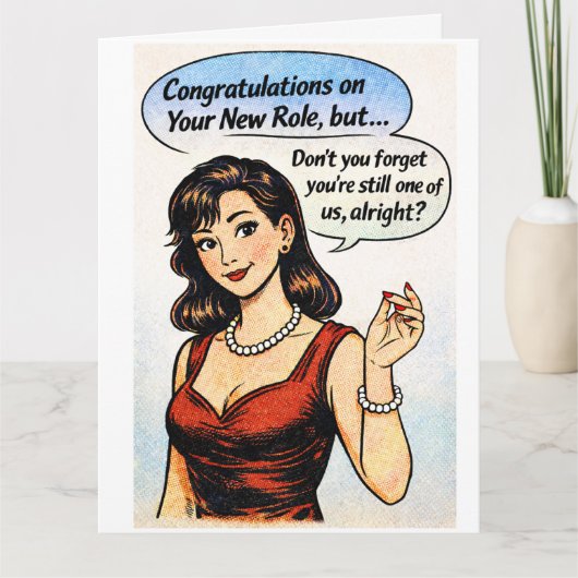Gefeliciteerd! Vergeet ons niet! Bedankkaart (Voorkant)