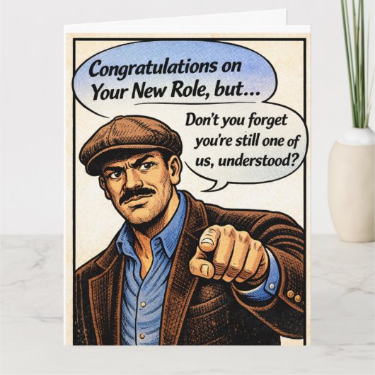 Gefeliciteerd! Vergeet ons niet! Bedankkaart (Voorkant)