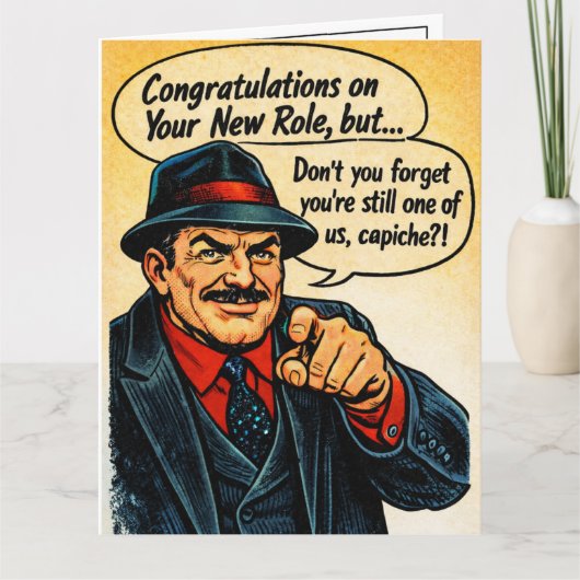 Gefeliciteerd! Vergeet ons niet! Bedankkaart (Voorkant)
