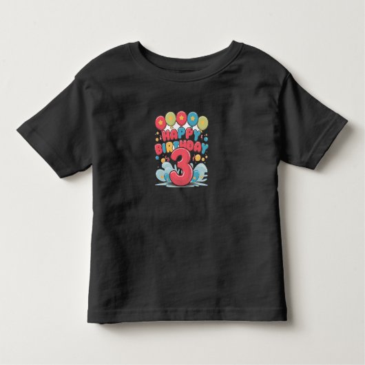 Gefeliciteerd verjaardag 3 cadeau voor kinder shirts (Voorkant)