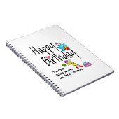 Gefeliciteerd verjaardag aan de beste moeder ter w notitieboek (Rechterzijde)