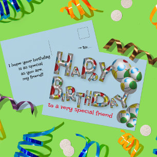 Gefeliciteerd Verjaardag Aan Een Heel Speciale Vri Briefkaart