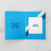 Gefeliciteerd verjaardag aan een speciale opa blau kaart (Binnen)