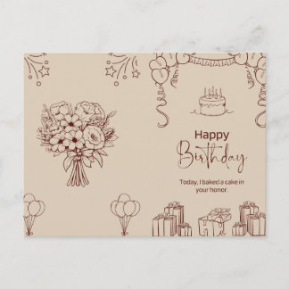 Gefeliciteerd verjaardag aan iemand die geweldig i briefkaart