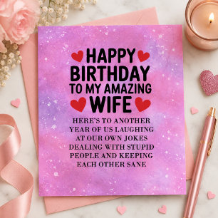 Gefeliciteerd verjaardag aan mijn geweldige vrouw 