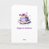 Gefeliciteerd verjaardag aan mijn lieve dochter ge kaart (Achterkant)