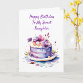 Gefeliciteerd verjaardag aan mijn lieve dochter ge kaart (Gele Bloem)