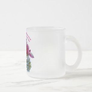 Gefeliciteerd verjaardag aan mijn vrouw. matglas koffiemok