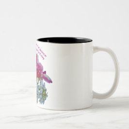 Gefeliciteerd verjaardag aan mijn vrouw. tweekleurige koffiemok