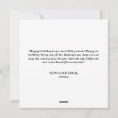 Gefeliciteerd Verjaardag Aangepaste 21 Foto Collag Feestdagenkaart (Achterkant)