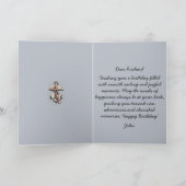 Gefeliciteerd Verjaardag Abstract Zeilen Bewerkbar Kaart (Binnen)