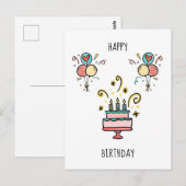 Gefeliciteerd verjaardag | Alles Gute zum Geburtst Briefkaart (Voorkant / Achterkant)