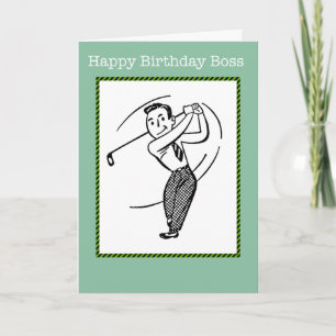 Gefeliciteerd Verjaardag Baas Gentleman Golfer Kaa Kaart