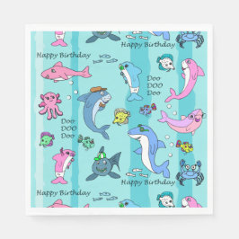 Gefeliciteerd Verjaardag Baby Shark Doo Doo Doo Fe Servet