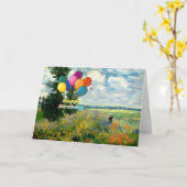 Gefeliciteerd verjaardag, beroemd schilderij Poppy Kaart (Gele Bloem)