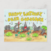 Gefeliciteerd Verjaardag, Beste Tuinman Briefkaart (Voorkant)