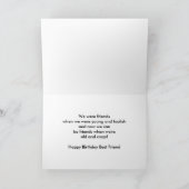 Gefeliciteerd Verjaardag Beste Vriend Leuke Oude & Kaart (Binnen)