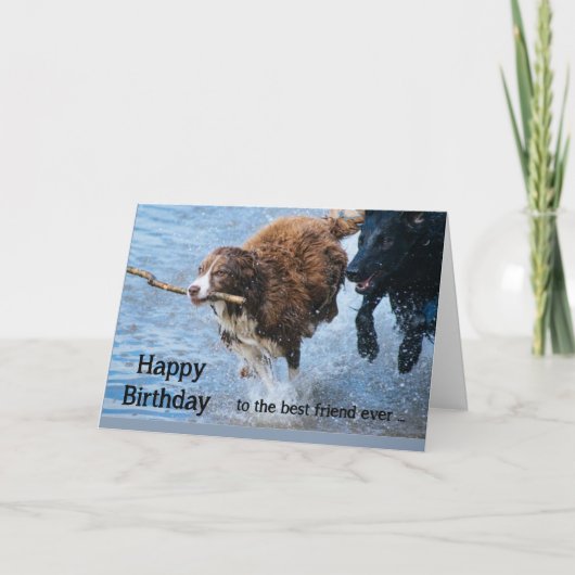Gefeliciteerd Verjaardag Beste Vriend Leuke Oude & Kaart (Voorkant)