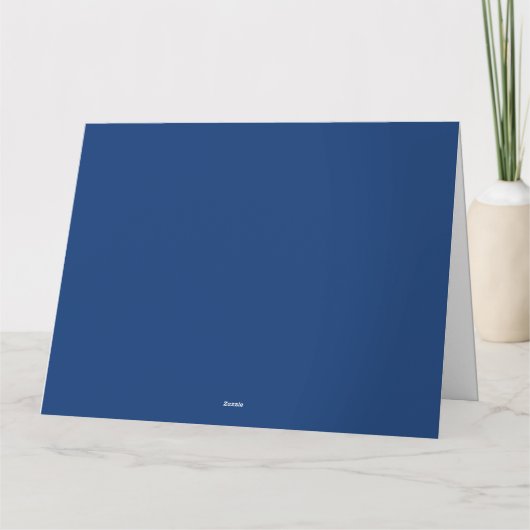 Gefeliciteerd Verjaardag Blauwe Goud Aspen Boom  Kaart (Achterkant)