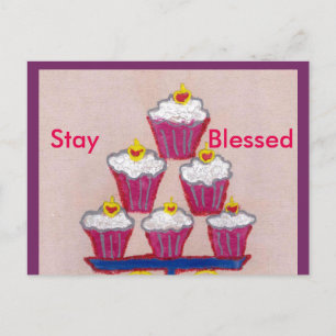 Gefeliciteerd Verjaardag Blijf Gezegend Ansichtkaa Briefkaart