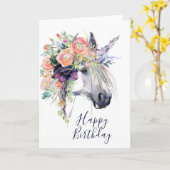 Gefeliciteerd verjaardag | Bloemengedecoreerde een Kaart (Gele Bloem)