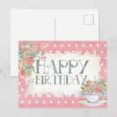 Gefeliciteerd verjaardag briefkaart (Voorkant / Achterkant)