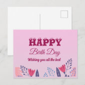 Gefeliciteerd verjaardag 😍😍😍 briefkaart (Voorkant / Achterkant)