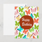 Gefeliciteerd verjaardag briefkaart (Voorkant / Achterkant)