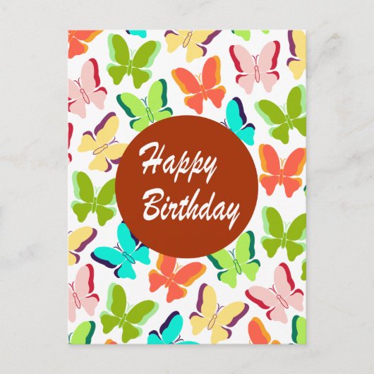 Gefeliciteerd verjaardag briefkaart (Voorkant)